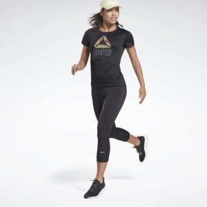 Reebok Running Essentials 3/4 Tights Damen - Schwarz - DE 241-YBQ